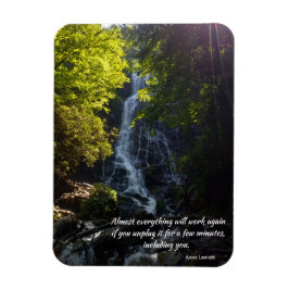 inspirierendes Zitat - Natur-Foto - Magnet