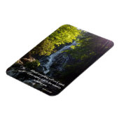 inspirierendes Zitat - Natur-Foto - Magnet (Linke Seite)