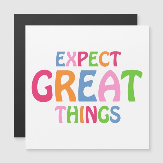 inspirierendes Zitat Niedliche Magnetkarte (Vorne/Hinten)