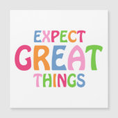 inspirierendes Zitat Niedliche Magnetkarte (Vorderseite)