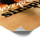 inspirierendes Zitat-Poster behielt es einfache Bl Poster (Ecke)