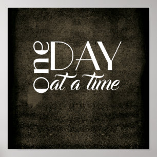 inspirierendes Zitat-Poster eines Tages Poster