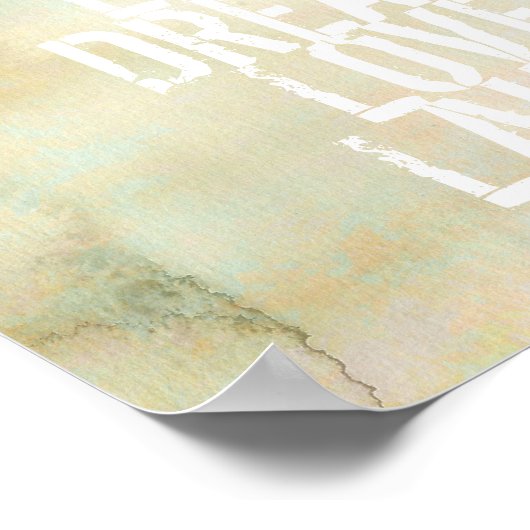 inspirierendes Zitat Poster live Traum Liebe lache (Ecke)