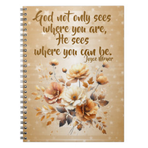 Inspirierendes Zitat Spiralblock von Joyce Meyer Notizblock