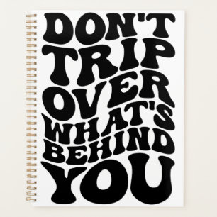 Inspirierendes Zitat Typografisches Notizbuch Plan Planer