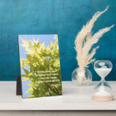 inspirierendes Zitat über Natur-Foto - Fotoplatte (Seite)