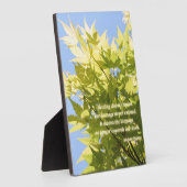 inspirierendes Zitat über Natur-Foto - Fotoplatte (Seite)