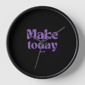 inspirierendes Zitat Uhr (Vorderseite)