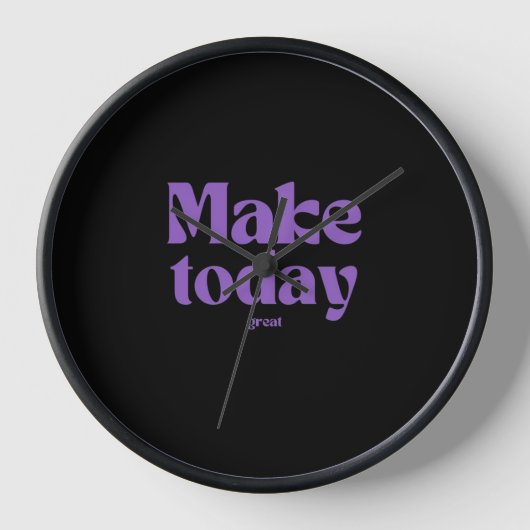 inspirierendes Zitat Uhr (Vorderseite)