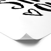 inspirierendes Zitat, warum man sich Geboren anpas Poster (Ecke)