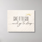 inspirierendes Zitat zum Strand Sand Leinwanddruck (Vorderseite)