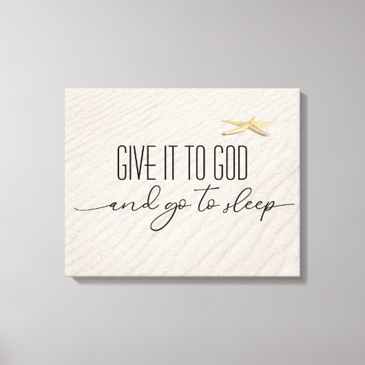 inspirierendes Zitat zum Strand Sand Leinwanddruck (Vorderseite)