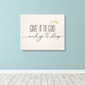 inspirierendes Zitat zum Strand Sand Leinwanddruck (Insitu (Holzboden))