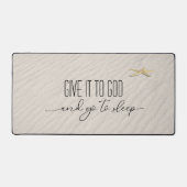 inspirierendes Zitat zum Strand Sand Schreibtischunterlage (Vorderseite)