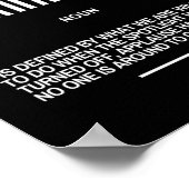 inspirierendes Zitat zum Zeichen Poster (Ecke)