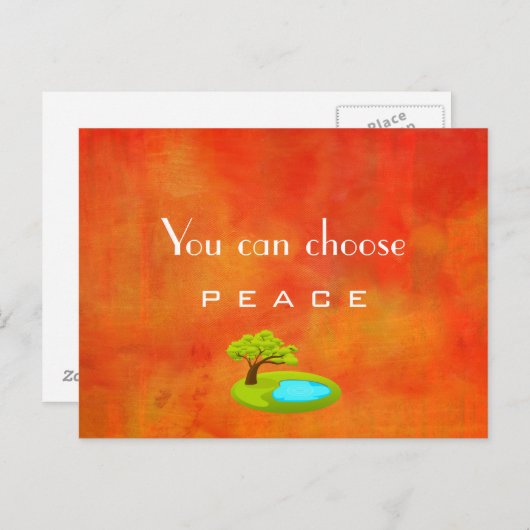 inspirierendes Zitat zur Abstrakten Malerei des Fr Postkarte (Vorne/Hinten)