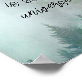 inspirierendes Zitatposter Lao Tzu auf mistigen Ki Poster (Ecke)