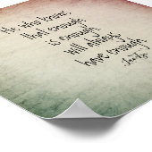 inspirierendes Zitatposter Lao Tzu Text Poster (Ecke)