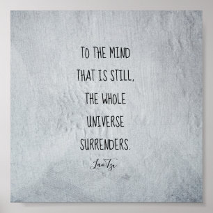 inspirierendes Zitatposter Lao Tzu Text Poster