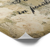 inspirierendes Zitatposter rustikales Shabby Chic Poster (Ecke)