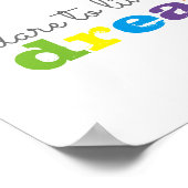 inspirierendes Zitatposter wagt es, Wandkunst zu t Poster (Ecke)