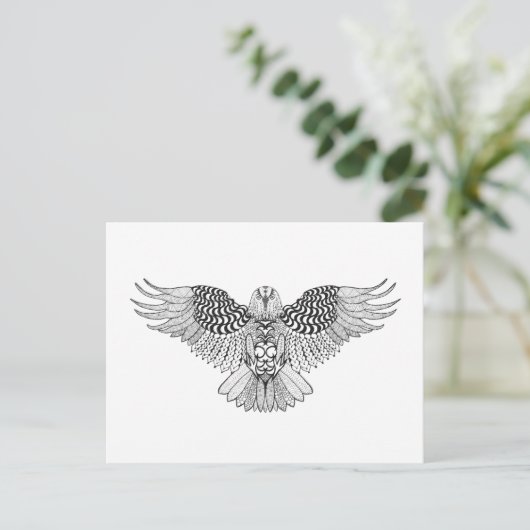 Inspiriert Adler 2 Postkarte (Stehend Vorderseite)