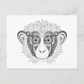 Inspiriert Affe Postkarte (Vorderseite)