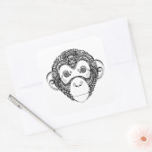 Inspiriert Affendesign Quadratischer Aufkleber (Umschlag)