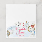 Inspiriert Alice im Wunderland Platzkarte (Außenseite Aufgefaltet)