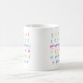 Inspiriert Arabisches Lernen: Schöne Alphabet Kuns Kaffeetasse (Mittel)