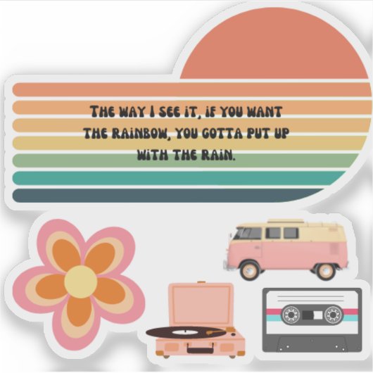 Inspiriert Aufkleber (Vorderseite)