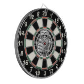 Inspiriert Bier Zielort Dartscheibe (Vorderseite Links)