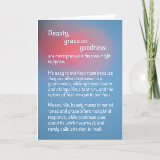 Inspiriert Blankokarte Karte