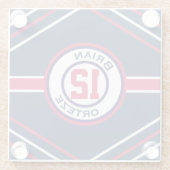 Inspiriert Blau- und Rottglas-Untersetzer Glasuntersetzer (Rückseite)