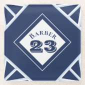 Inspiriert Blauglas-Untersetzer Glasuntersetzer (Vorderseite)