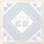 Inspiriert Blauglas-Untersetzer Glasuntersetzer (Rückseite)