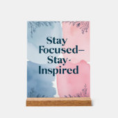 Inspiriert Bleibe bleibe Acrylschild (Vorderseite)