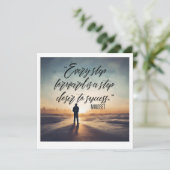 Inspiriert bleibe - Motivierend und aufwerbende De Einladung (Stehend Vorderseite)