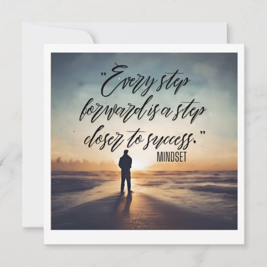 Inspiriert bleibe - Motivierend und aufwerbende De Einladung (Vorderseite)