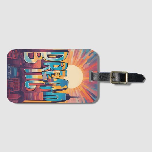 Inspiriert bleibe - Motivierend und aufwerbende De Gepäckanhänger (Vorderseite (Horizontal))