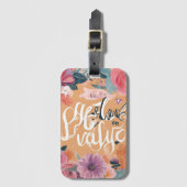 Inspiriert bleibe - Motivierend und aufwerbende De Gepäckanhänger (Vorderseite Vertikal)