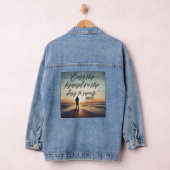 Inspiriert bleibe - Motivierend und aufwerbende De Jeansjacke (Hangar)