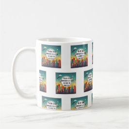 Inspiriert bleibe - Motivierend und aufwerbende De Kaffeetasse