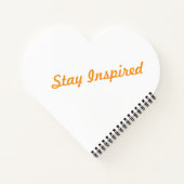 Inspiriert bleibe - Motivierend und aufwerbende De Notizblock (Rückseite)