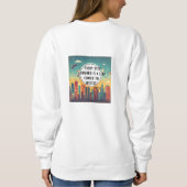 Inspiriert bleibe - Motivierend und aufwerbende De Sweatshirt (Rückseite)