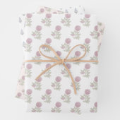 Inspiriert Blockdruck Geschenkpapier Set (Beispiel)