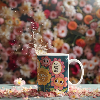 Inspiriert Blooms: Motivierend Garten-Tasse Jumbo-Tasse