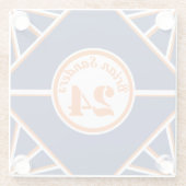 Inspiriert Blue-Orange-Untersetzer Glasuntersetzer (Rückseite)