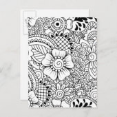 Inspiriert Blume Postkarte (Vorne/Hinten)