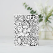 Inspiriert Blume Postkarte (Stehend Vorderseite)